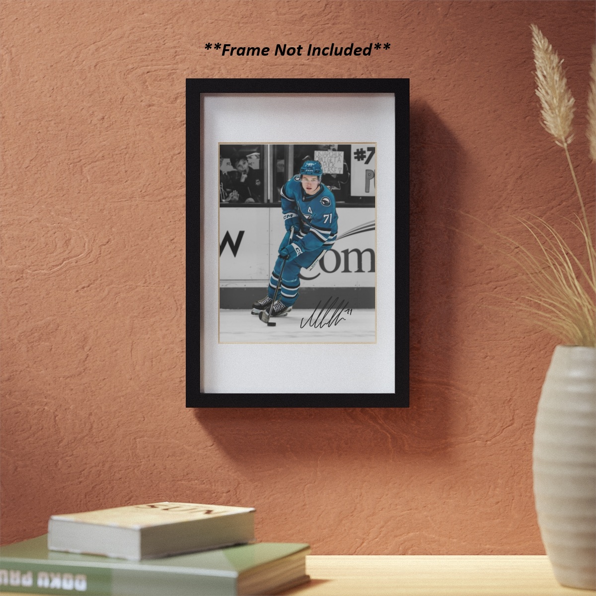 Macklin Celebrini San Jose Sharks Signed Photo Autograph Print