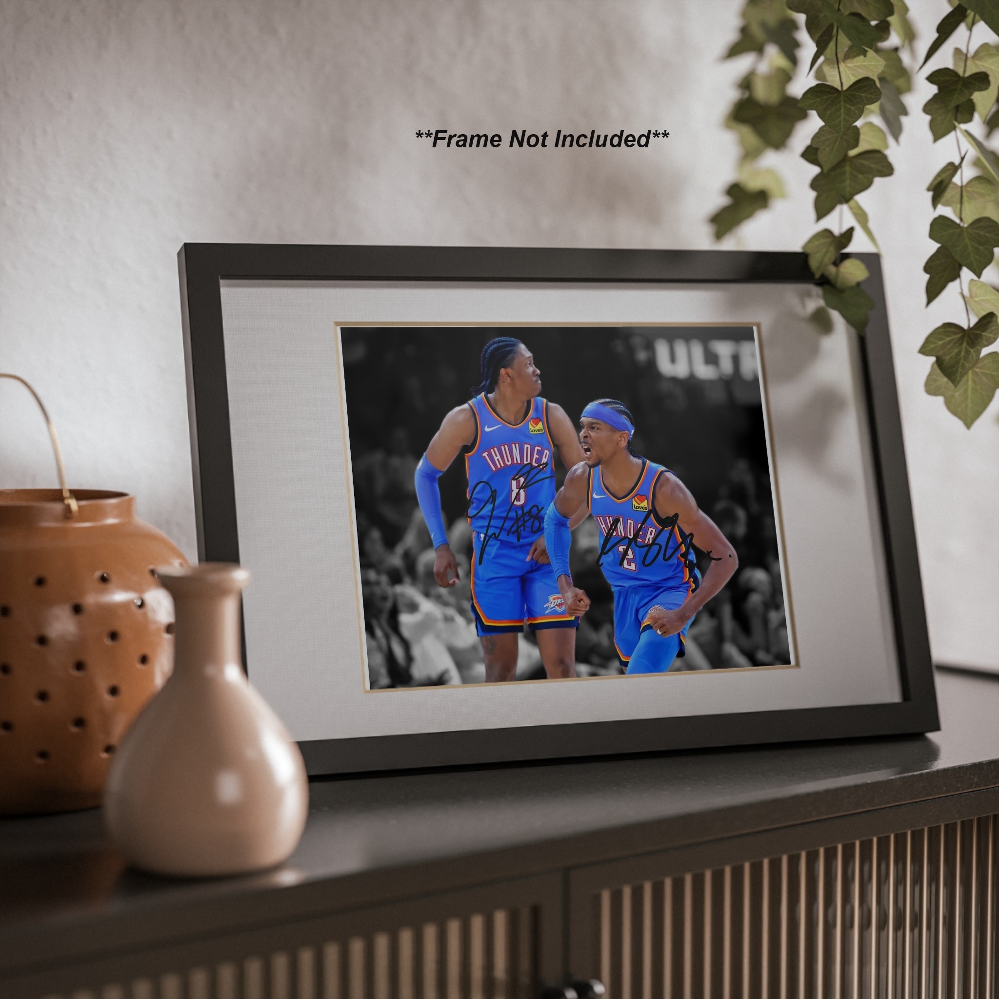 Shai Gilgeous-Alexander Jalen Williams OKC Thunder Signed Photo Autograph Print
