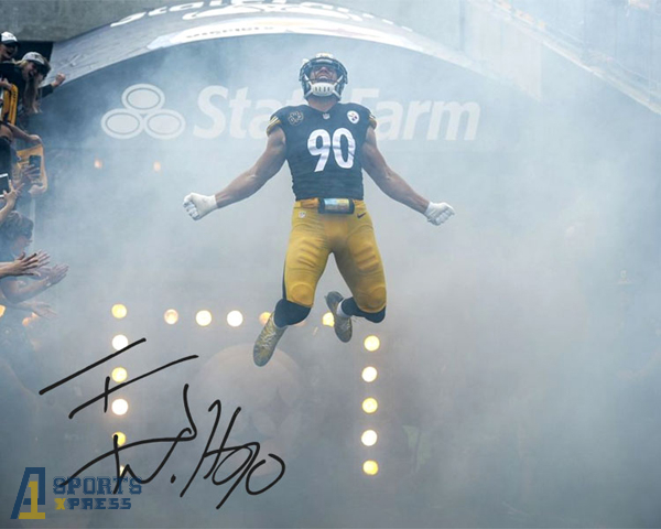TJ Watt Pittsburgh Steelers Signed Photo Autograph Print