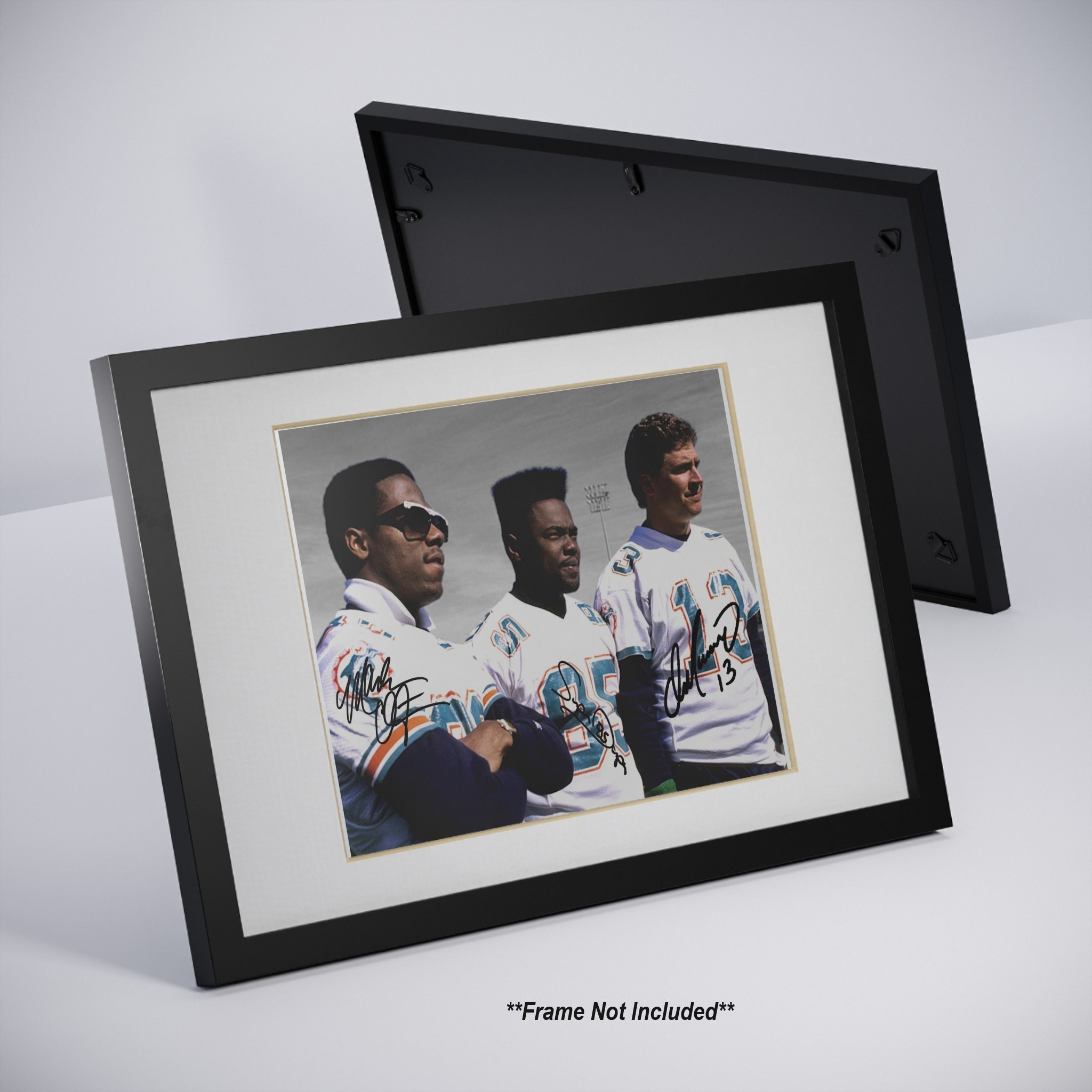 Dan Marino Mark Duper Mark Clayton Miami Dolphins Signed Photo Autograph Print