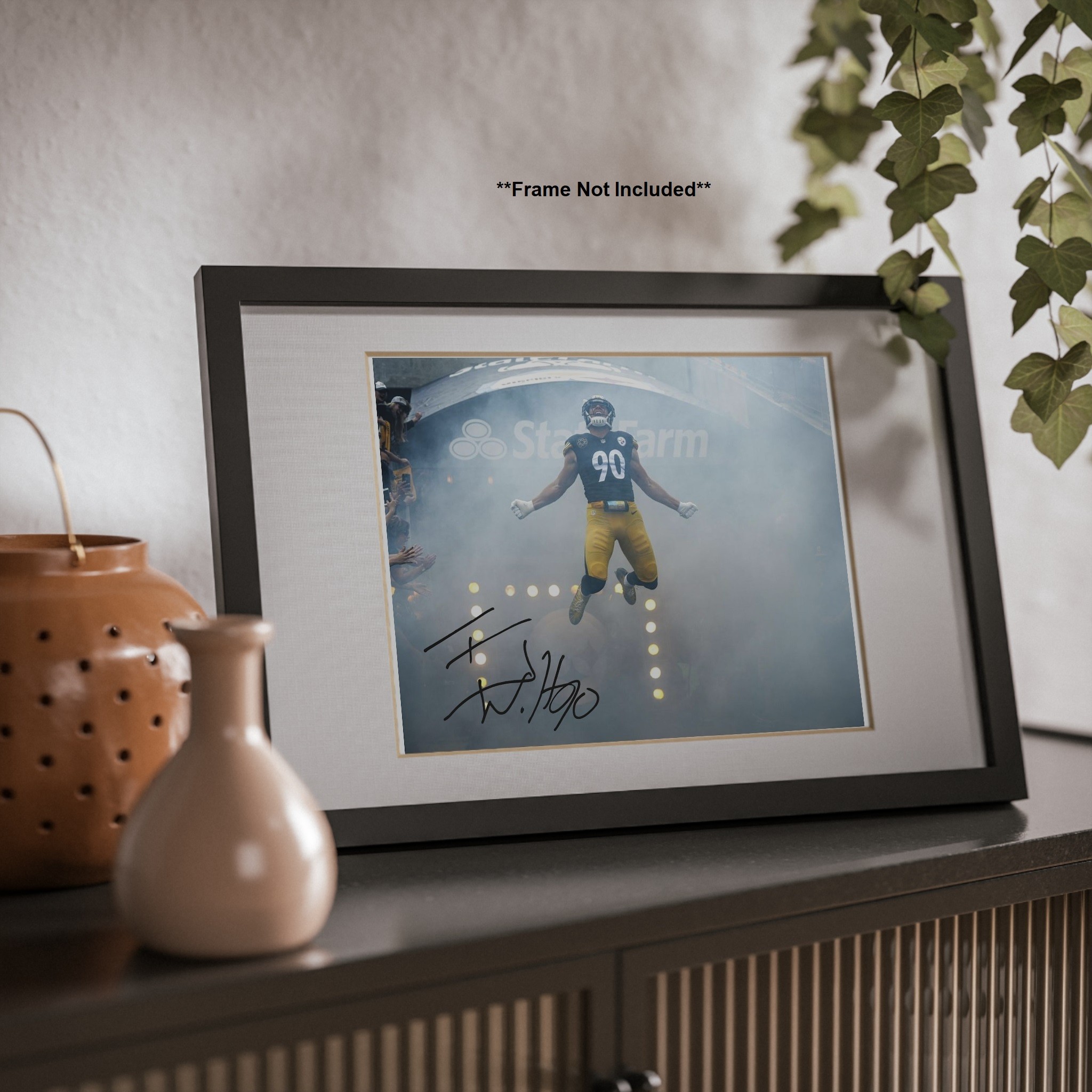 TJ Watt Pittsburgh Steelers Signed Photo Autograph Print