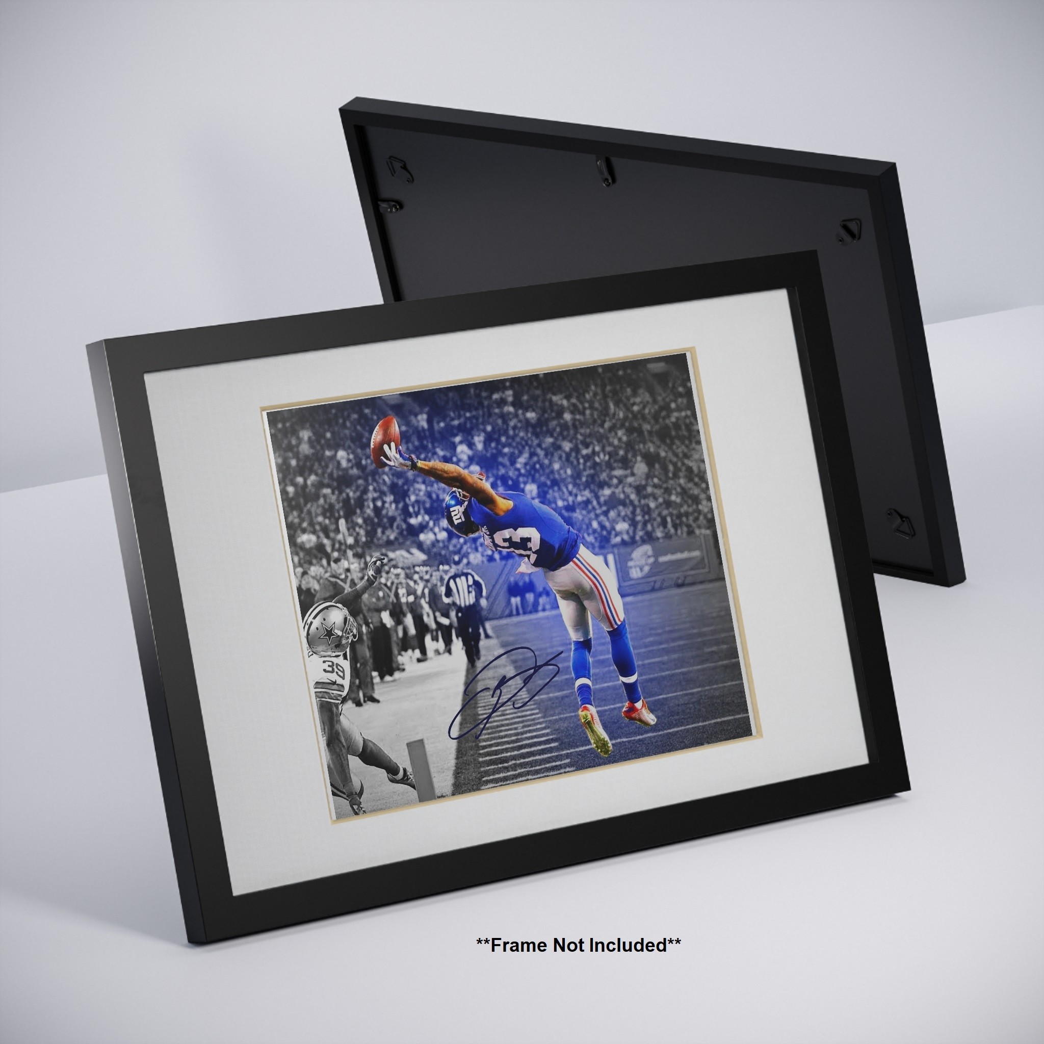 Odell Beckham Jr New York Giants the Iconic Catch Signed Photo Auto Print