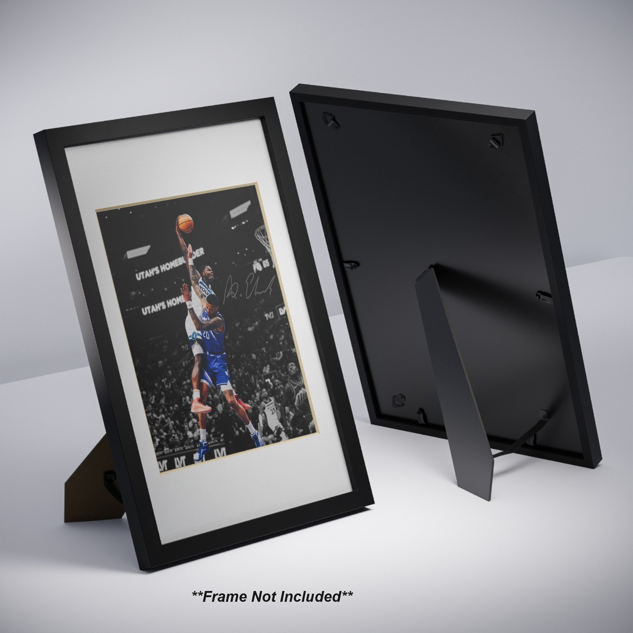 Anthony Edwards Minnesota Timberwolves Monster Dunk Signed Photo Autograph Print