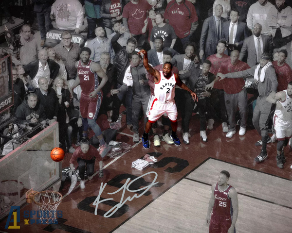 Kawhi Leonard Toronto Raptors the Final Shot Signed Photo Autograph Print
