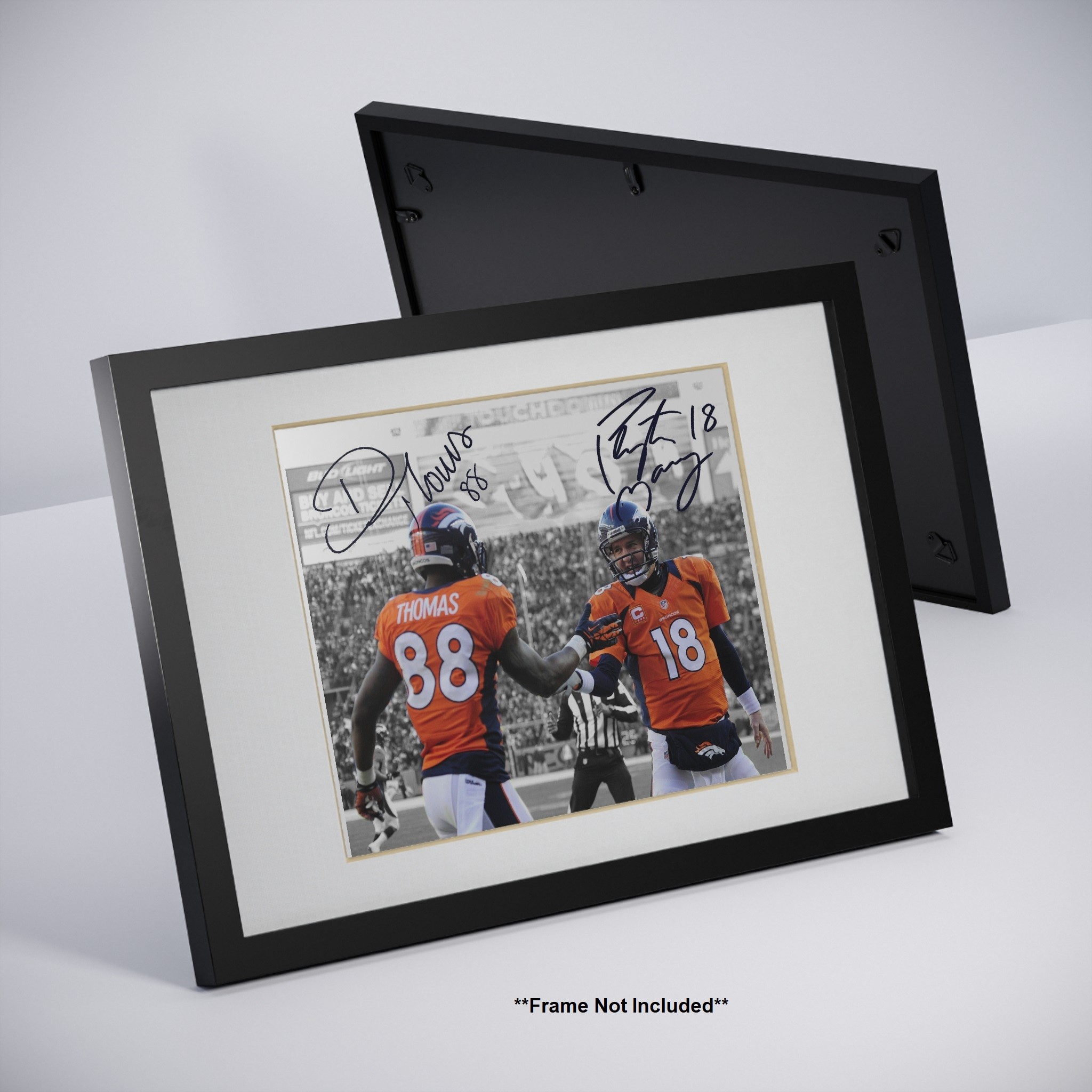 Peyton Manning Demaryius Thomas Denver Broncos Signed Photo Autograph Print