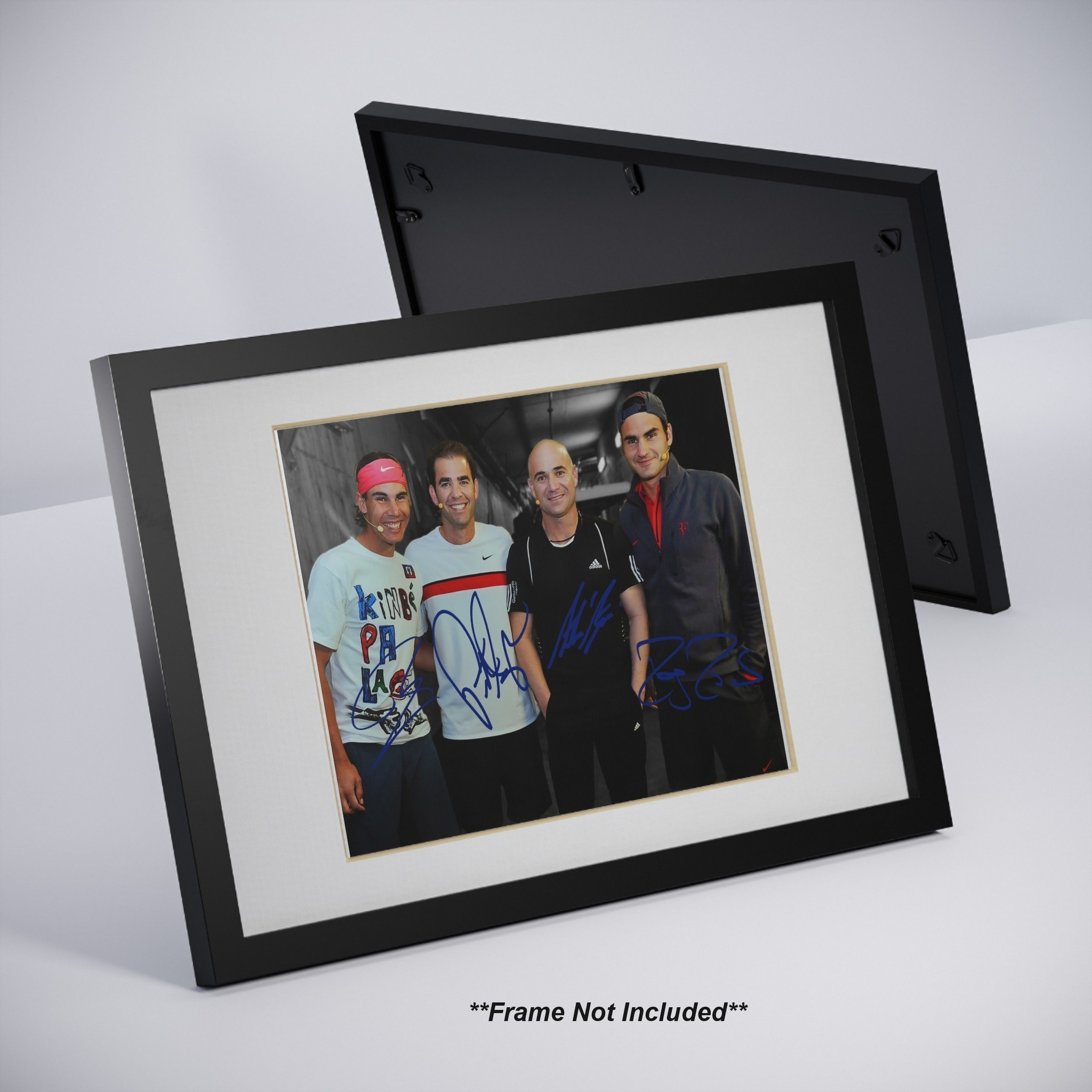 Rafael Nadal Andre Agassi Pete Sampras Roger Federer Signed Photo Auto Print