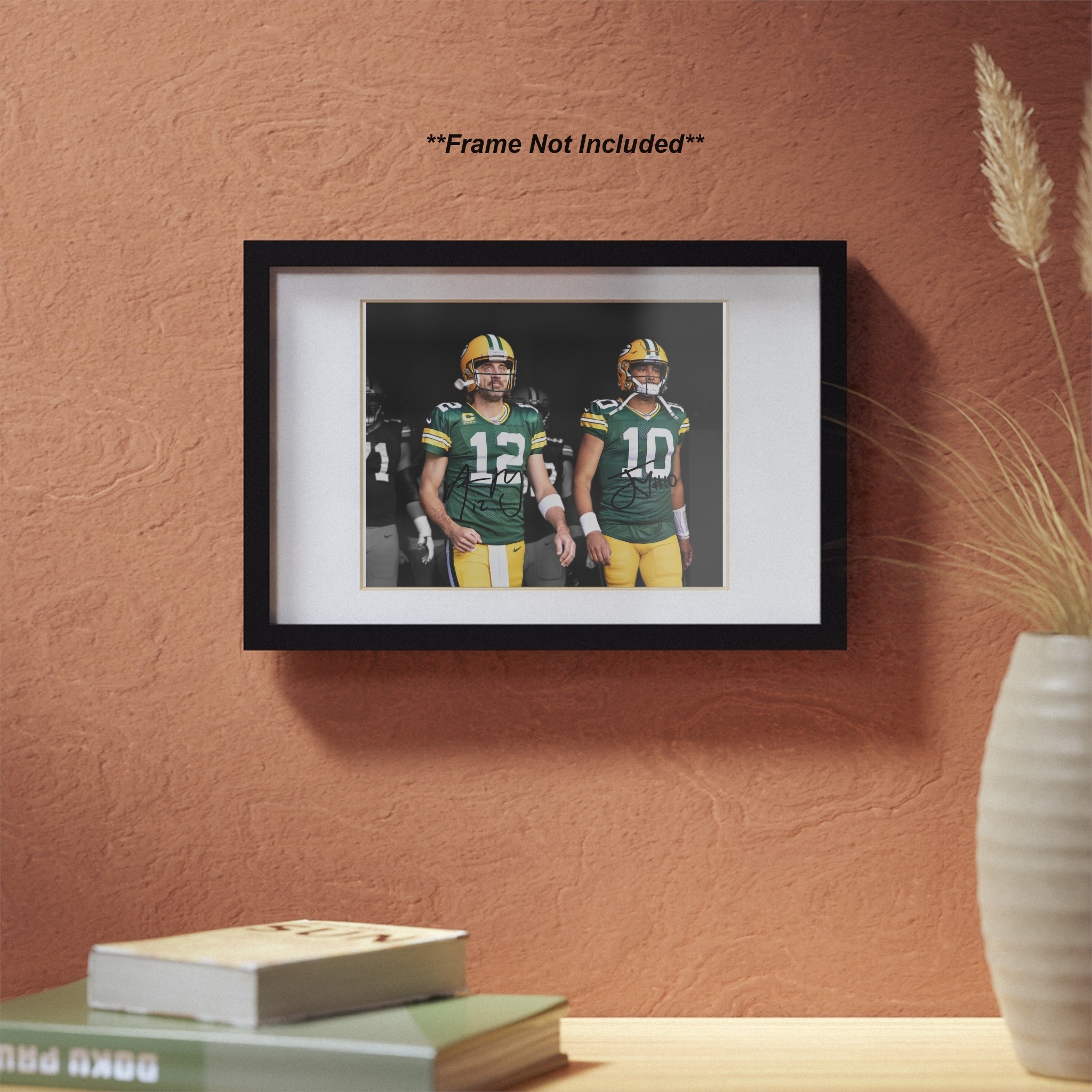 Aaron Rodgers Jordan Love Green Bay Packers Signed Photo Autograph Print