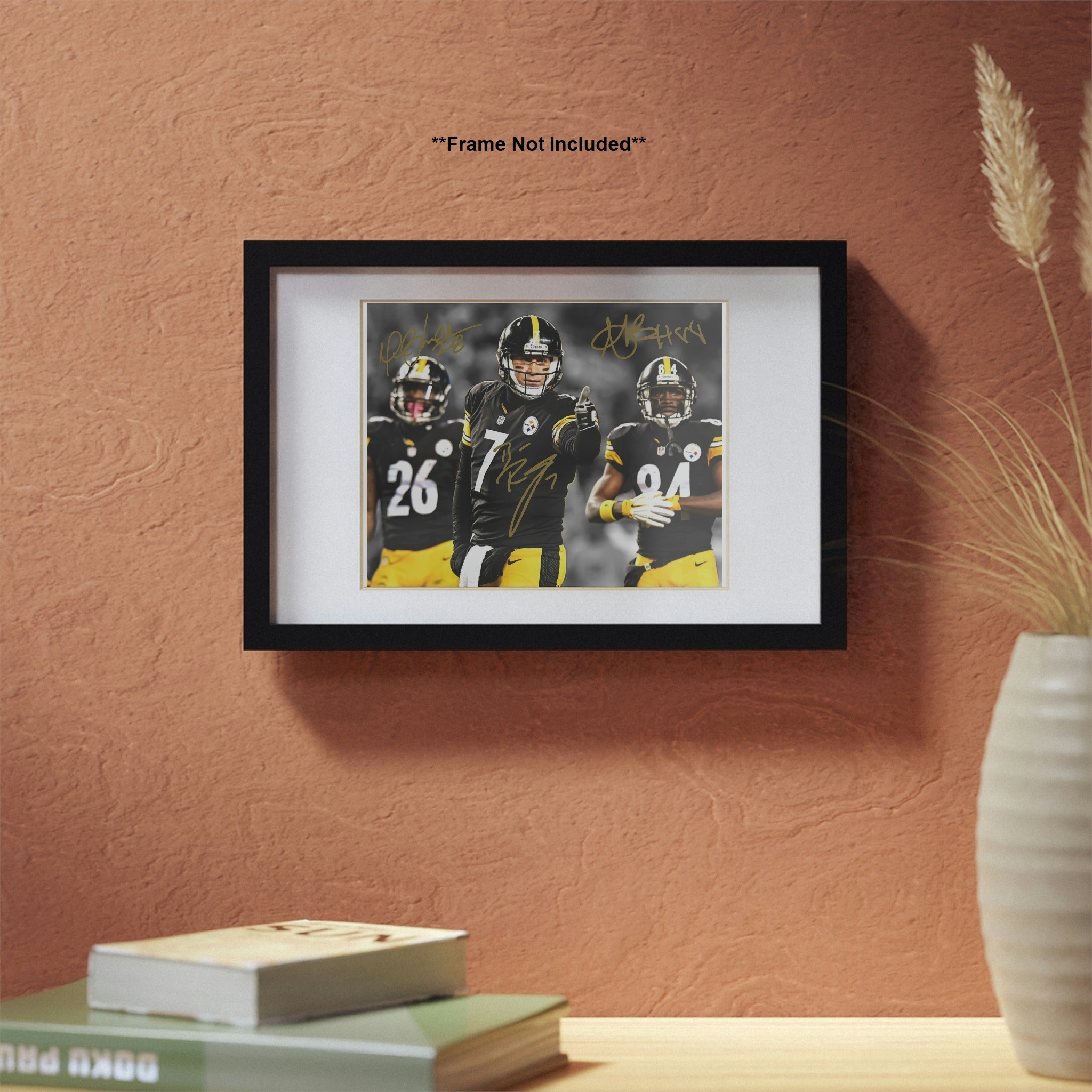 Ben Roethlisberger Antonio Brown Le'Veon Bell Steelers Signed