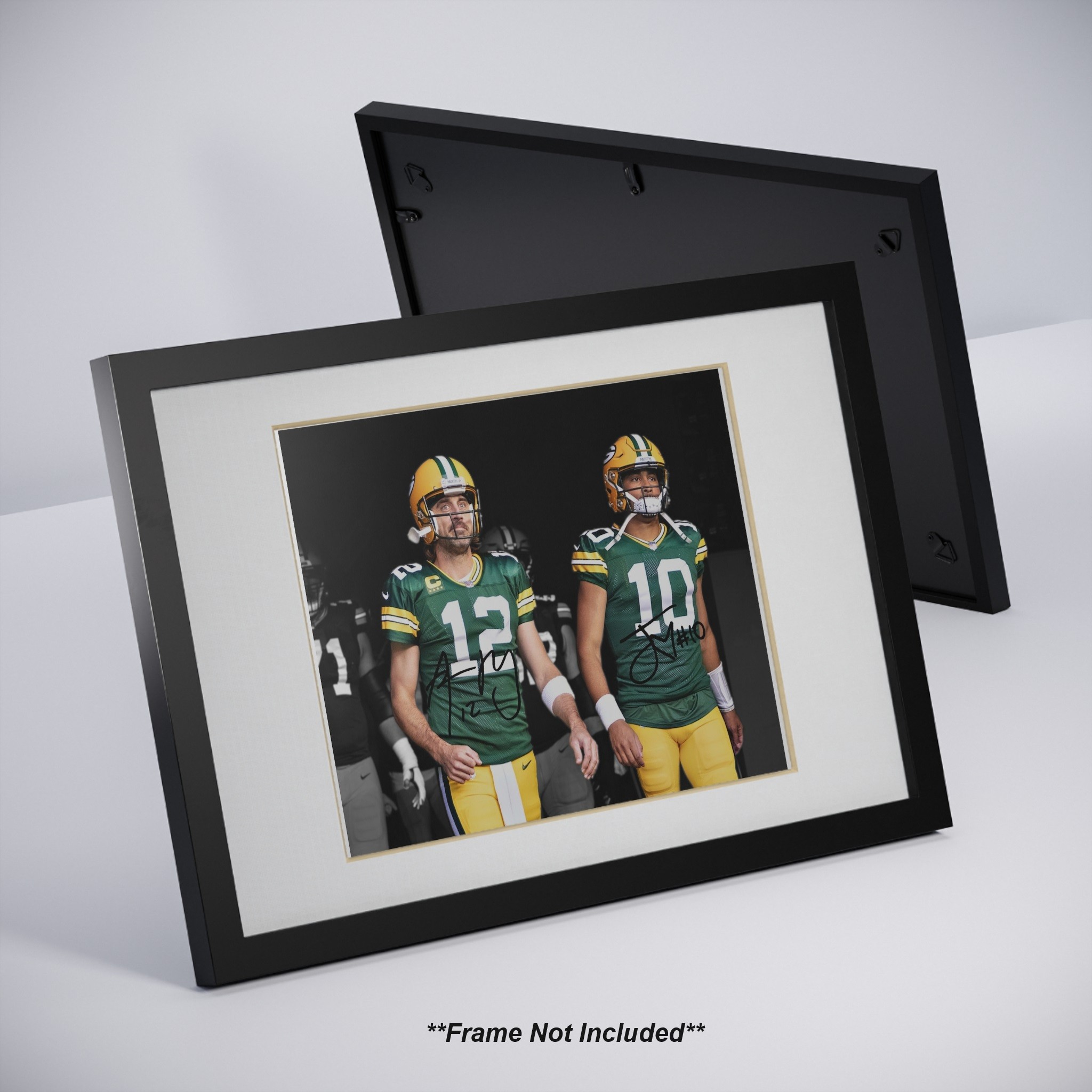 Aaron Rodgers Jordan Love Green Bay Packers Signed Photo Autograph Print