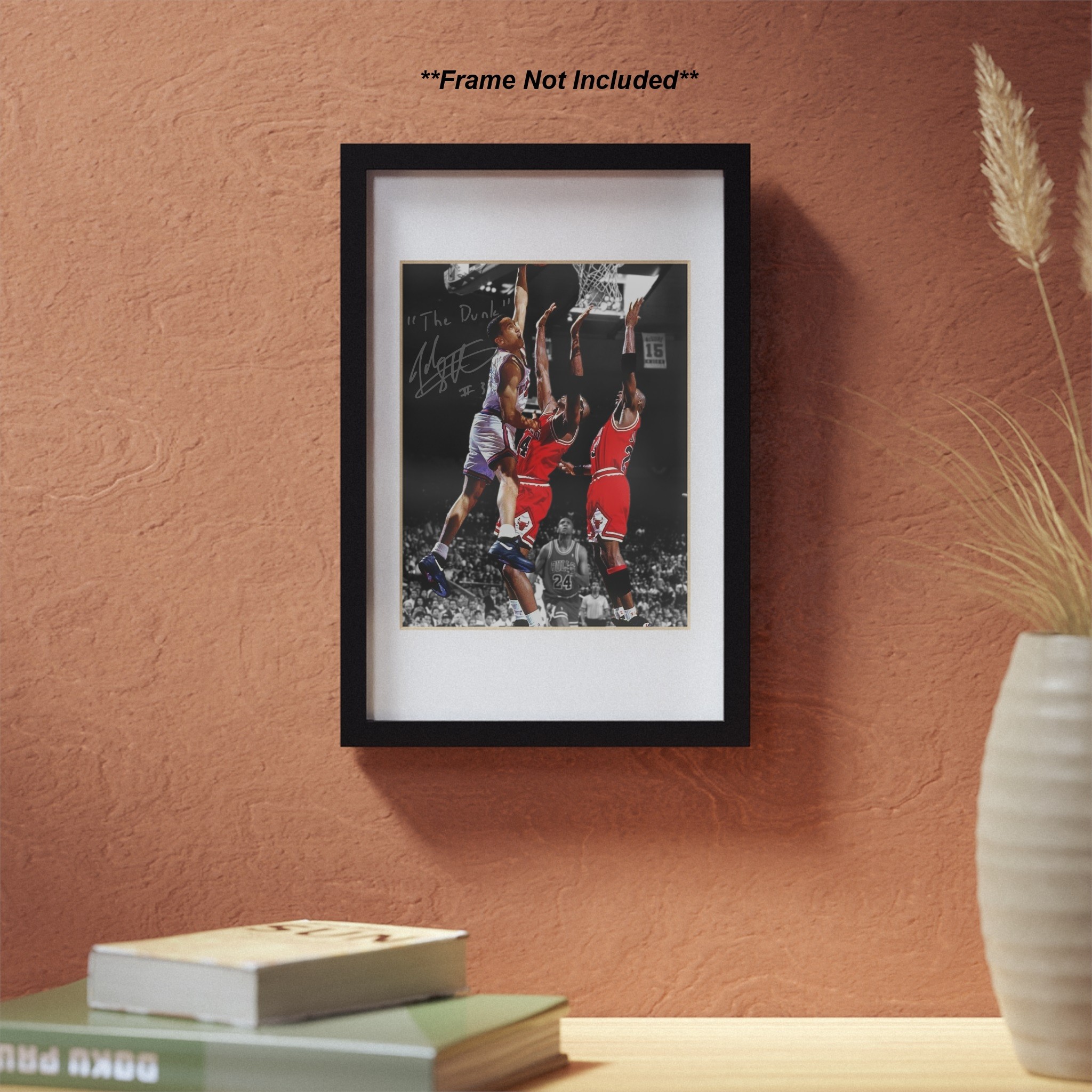 John Starks New York Knicks the Dunk Signed Photo Autograph Print