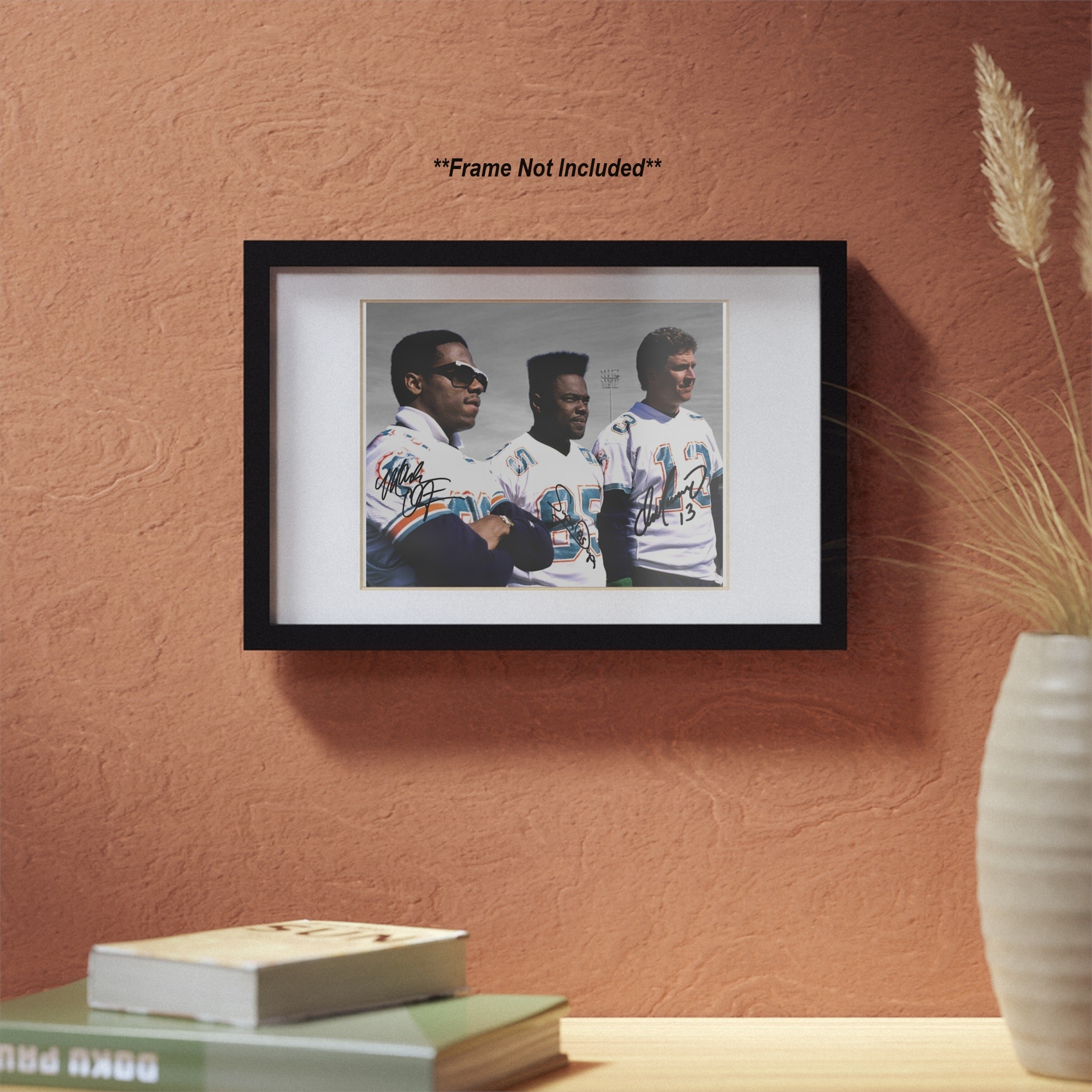 Dan Marino Mark Duper Mark Clayton Miami Dolphins Signed Photo Autograph Print