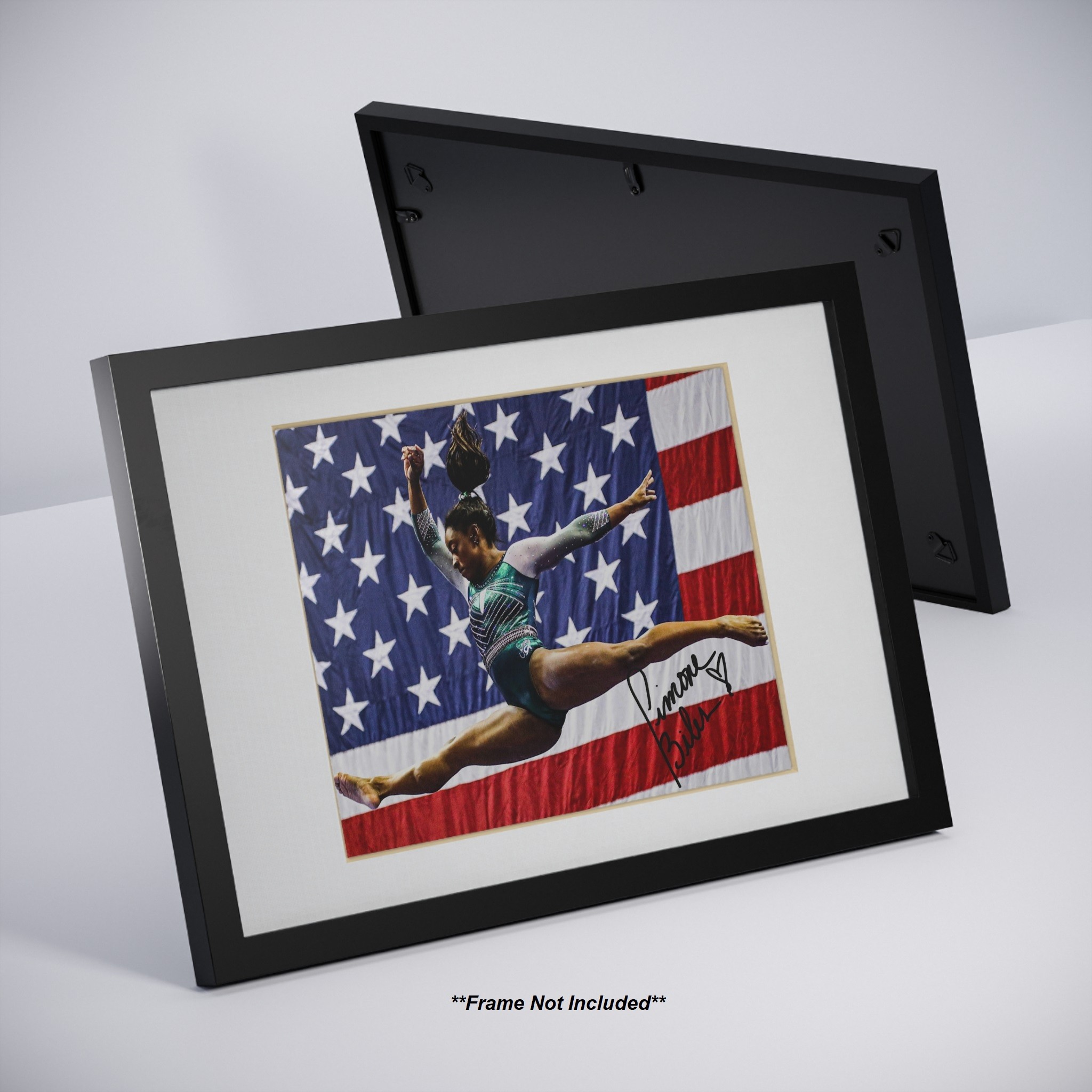 Simone Biles American Legendary Artistic Gymnast Signed Photo Autograph Print
