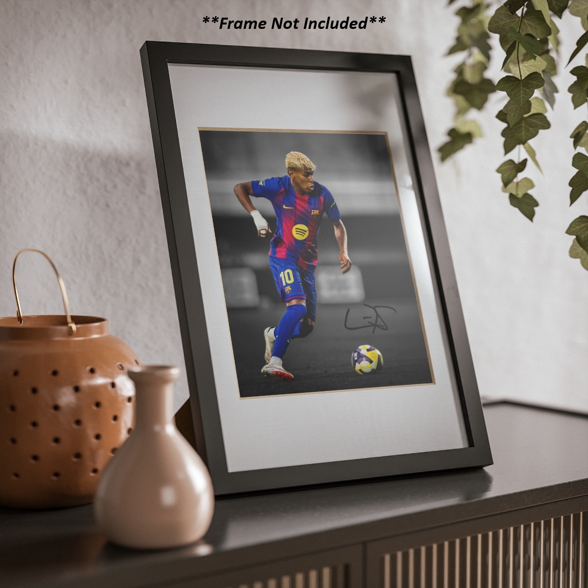 Lamine Yamal Barcelona Signed Photo Autograph Print