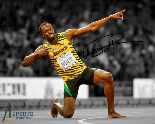 Usain Bolt Legendary Sprinter Signed Photo Autograph Print | eBay