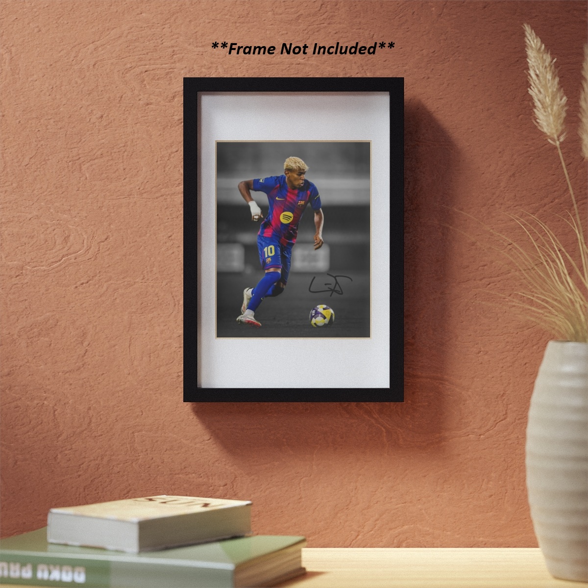 Lamine Yamal Barcelona Signed Photo Autograph Print