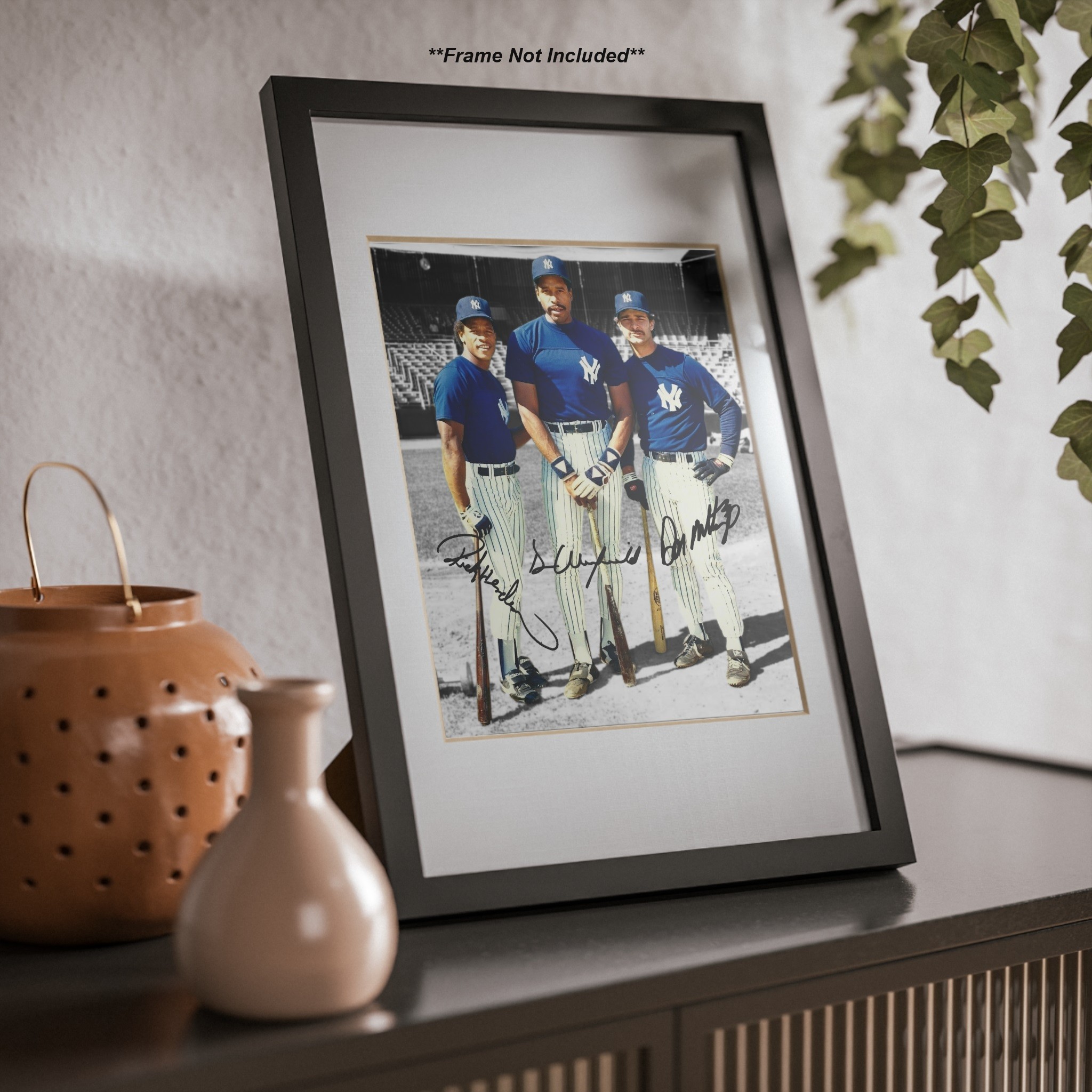 Rickey Henderson Dave Winfield Don Mattingly Signed Yankees HOF